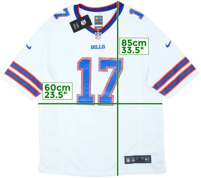 2018-25 Buffalo Bills Allen #17 Nike Game Away Jersey (L)