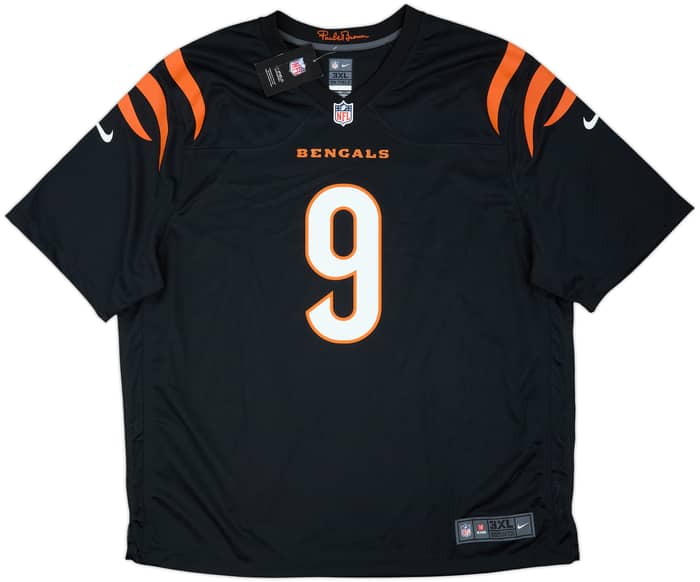 2021-25 Cincinnati Bengals Burrow #9 Nike Game Home Jersey (3XL)