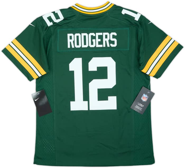 2012-22 Green Bay Packers Rodgers #12 Nike Game Home Jersey (M.Boys)