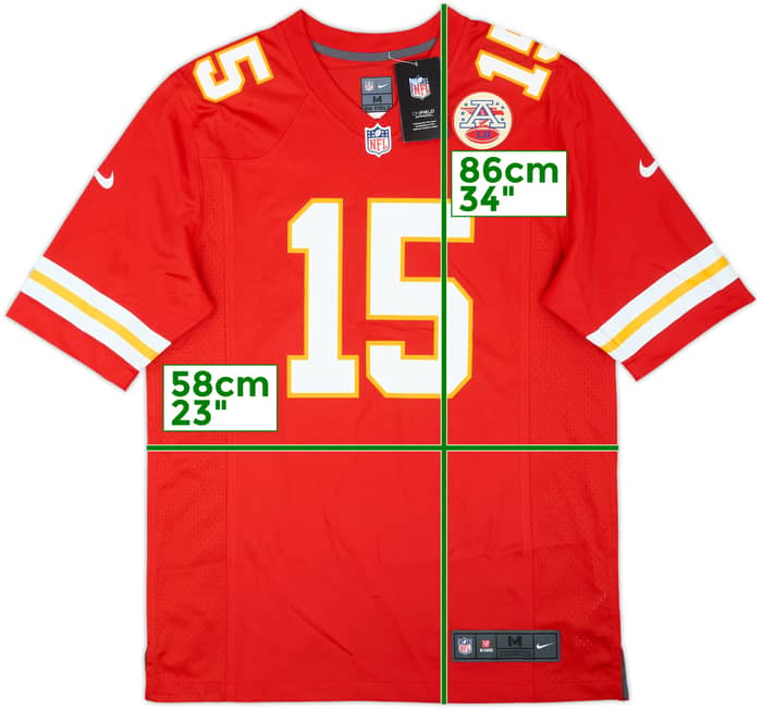 2017-25 Kansas City Chiefs Mahomes #15 Nike Game Home Jersey (M)