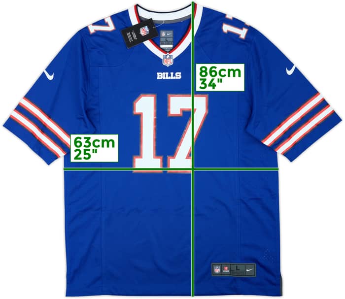 2018-25 Buffalo Bills Allen #17 Nike Game Home Jersey (L)