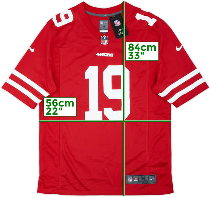 2019-21 San Francisco 49ers Samuel #19 Nike Game Home Jersey (M)