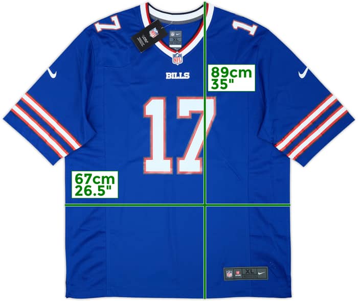 2018-25 Buffalo Bills Allen #17 Nike Game Home Jersey (XL)