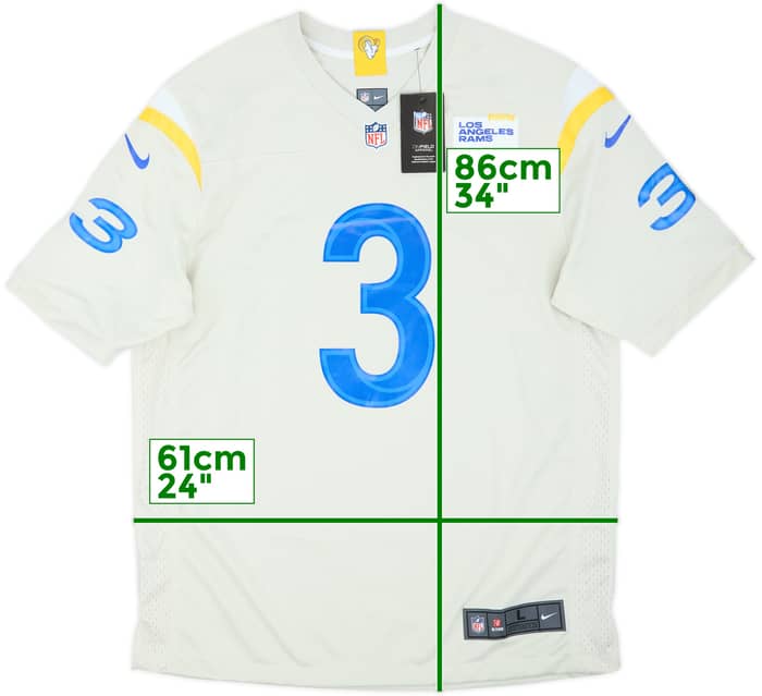 2021 LA Rams Beckham Jr #3 Nike Game Alternate Jersey (L)