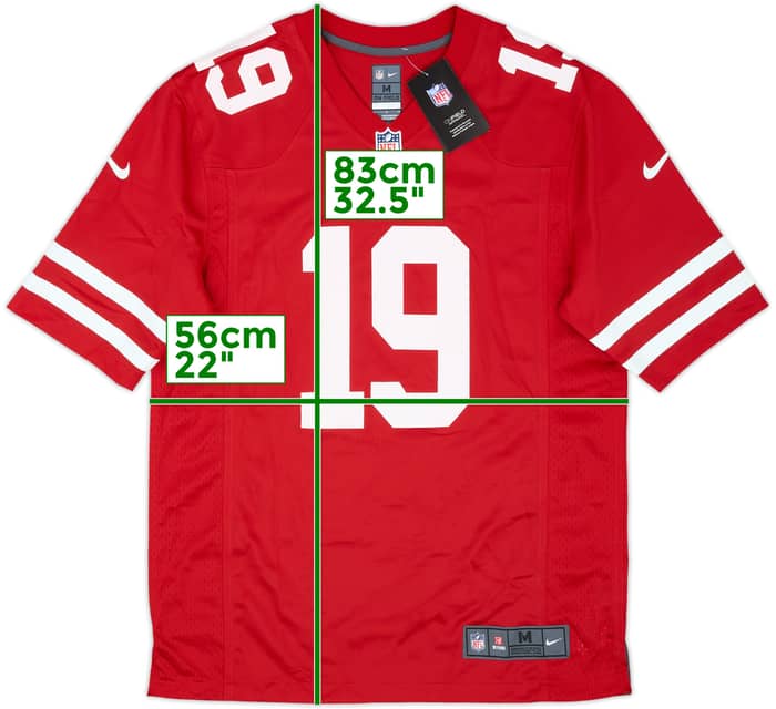 2019-21 San Francisco 49ers Samuel #19 Nike Game Home Jersey (M)