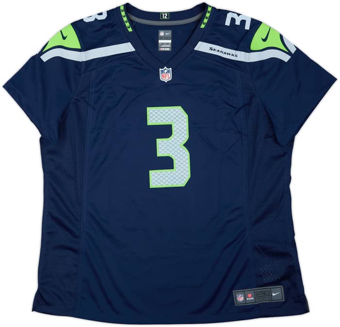 2012-21 Seattle Seahawks Wilson #3 Nike Game Home Jersey Womens - 10/10 - (XXL)
