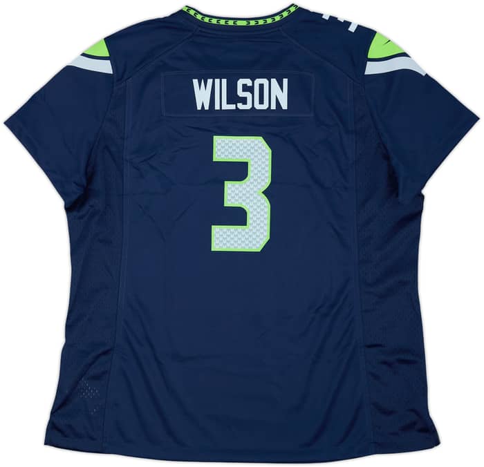 2012-21 Seattle Seahawks Wilson #3 Nike Game Home Jersey Womens - 10/10 - (XXL)