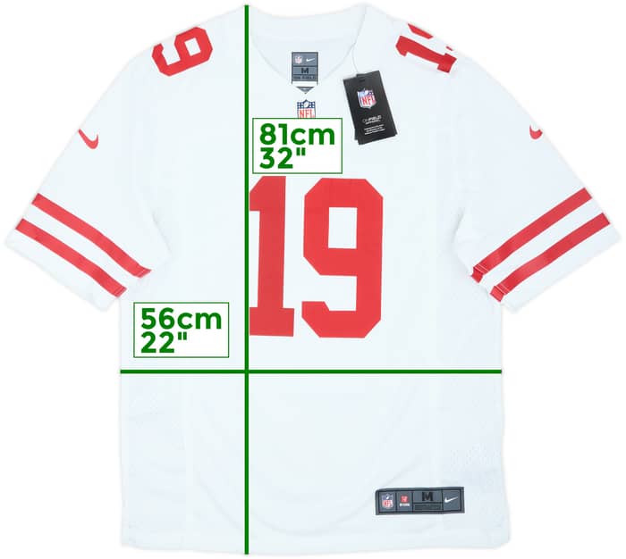2019-21 San Francisco 49ers Samuel #19 Nike Game Away Jersey (M)