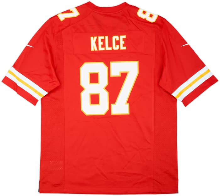 2013-25 Kansas City Chiefs Kelce #87 Nike Game Home Jersey (L)