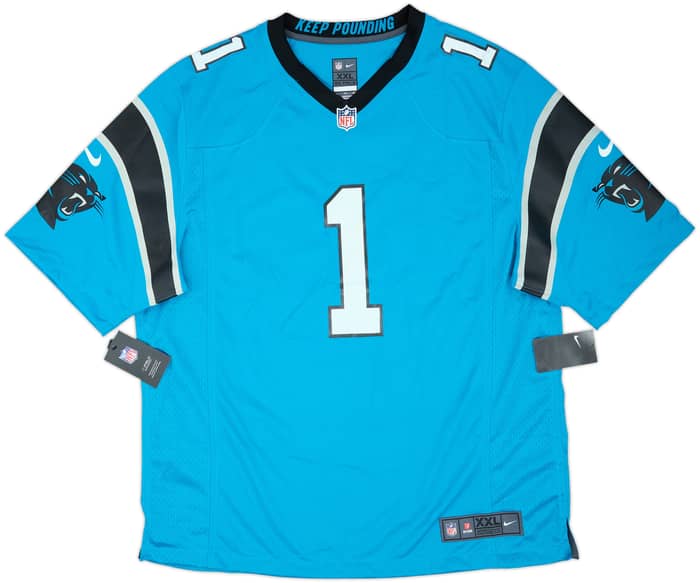 2012-19 Carolina Panthers Newton #1 Nike Game Alternate Jersey (XXL)