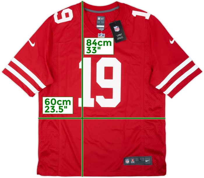 2019-21 San Francisco 49ers Samuel #19 Nike Game Home Jersey (L)