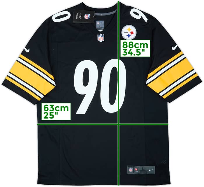 2020-25 Pittsburgh Steelers Watt #90 Nike Game Home Jersey (L)