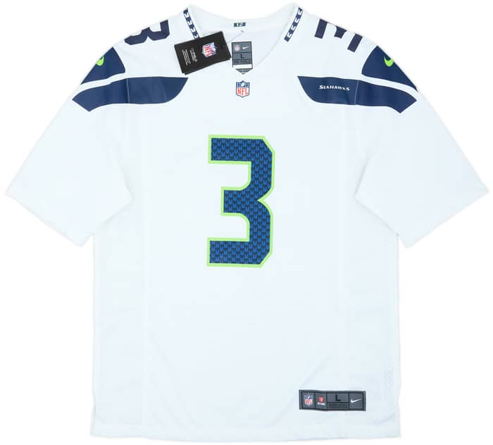 2012-21 Seattle Seahawks Wilson #3 Nike Game Away Jersey (L)