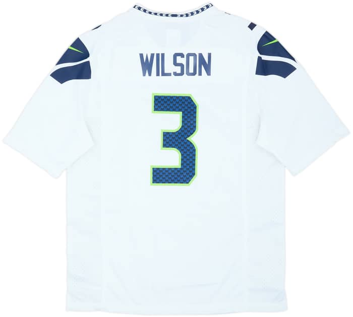 2012-21 Seattle Seahawks Wilson #3 Nike Game Away Jersey (L)