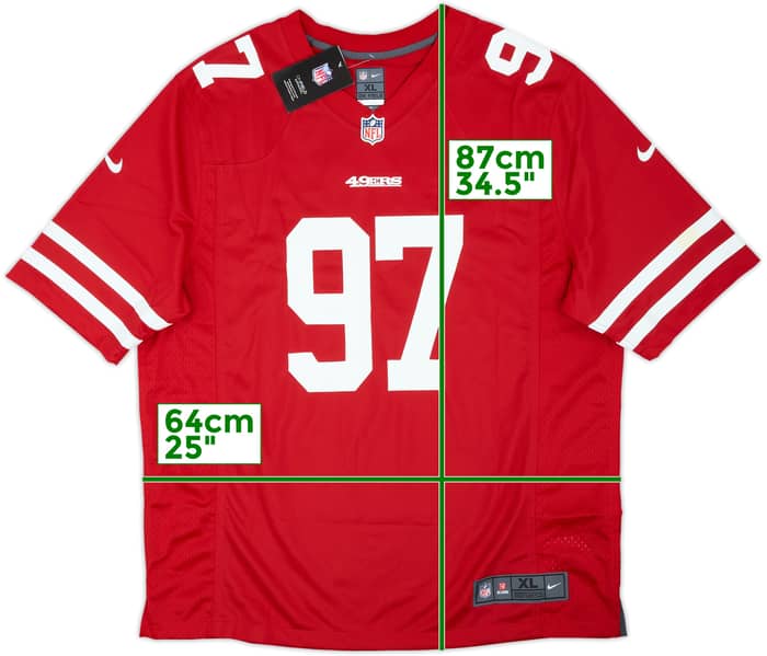 2019-21 San Francisco 49ers Bosa #97 Nike Game Home Jersey (XL)