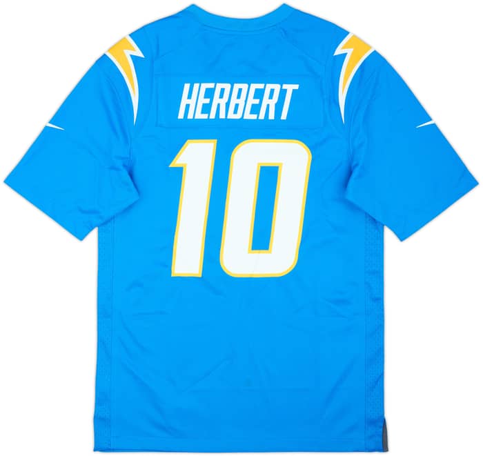 2020-25 LA Chargers Herbert #10 Nike Game Home Jersey (S)