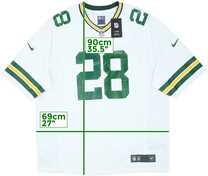 2020-24 Green Bay Packers Dillon #28 Nike Game Away Jersey (XXL)