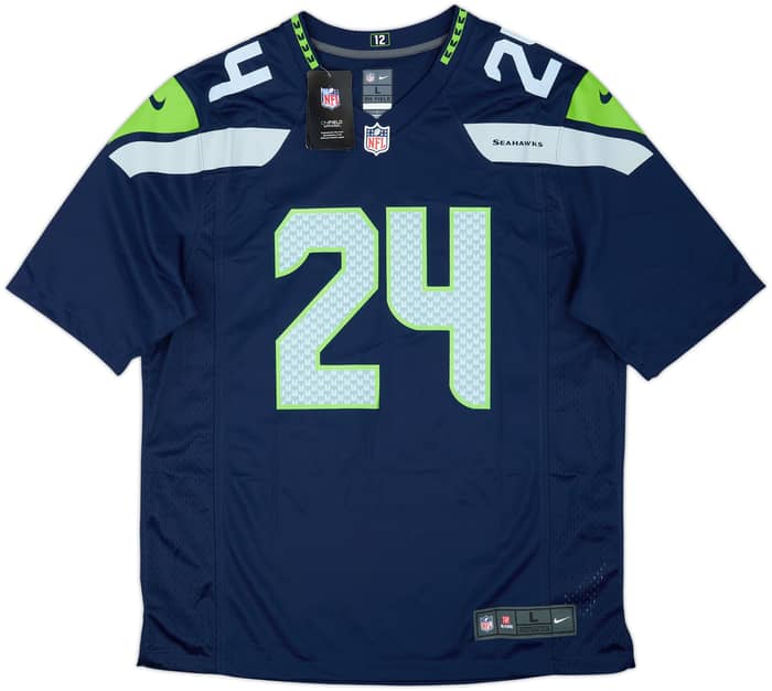 2019 Seattle Seahawks Lynch #24 Nike Game Home Jersey (L)