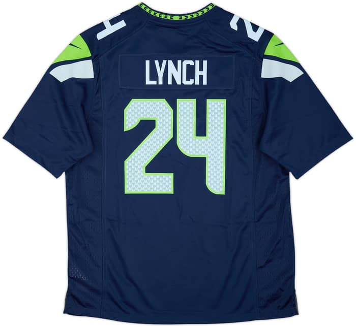 2019 Seattle Seahawks Lynch #24 Nike Game Home Jersey (L)