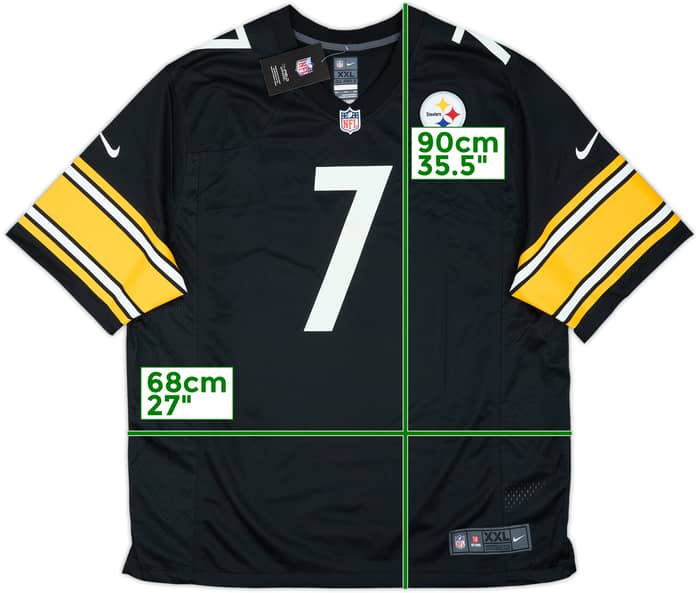 2020-21 Pittsburgh Steelers Roethlisberger #7 Nike Game Home Jersey (XXL)