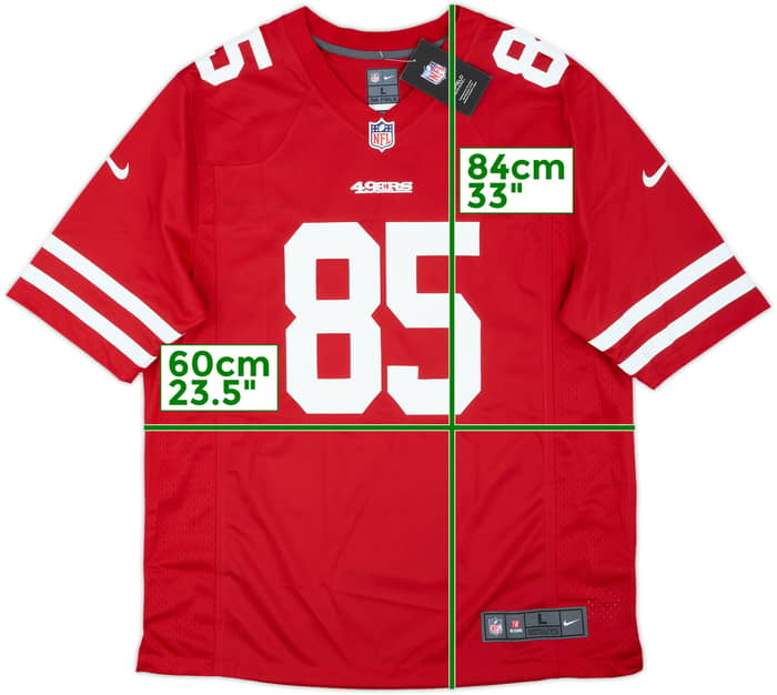 2021 San Francisco 49ers Kittle #85 Nike Game Home Jersey (L)
