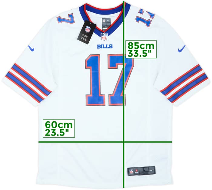 2018-25 Buffalo Bills Allen #17 Nike Game Away Jersey (L)