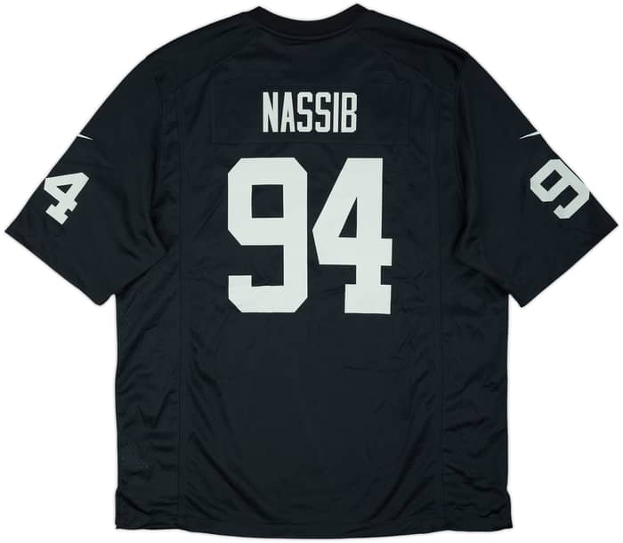 2020-21 Las Vegas Raiders Nassib #94 Nike Game Home Jersey (XL)