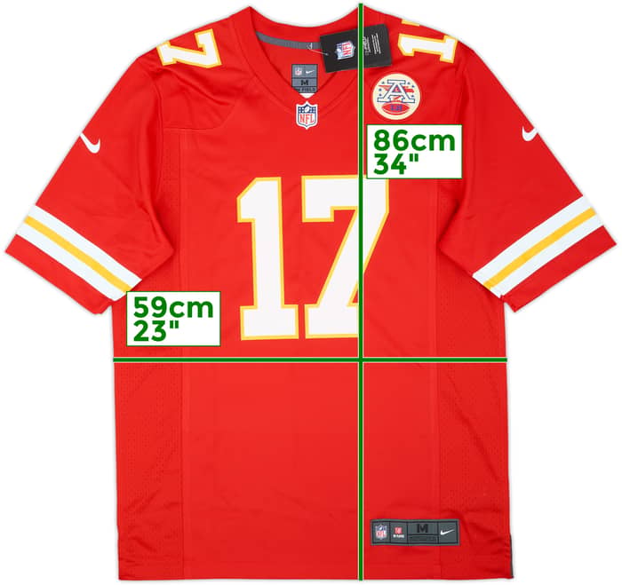 2019-22 Kansas City Chiefs Hardman #17 Nike Game Away Jersey (M)