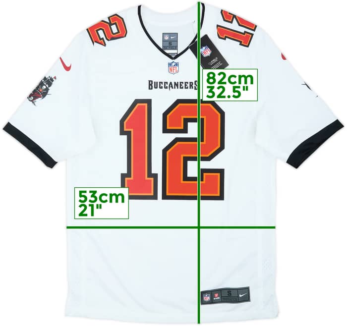 2020-22 Tampa Bay Buccaneers Brady #12 Nike Game Away Jersey (S)