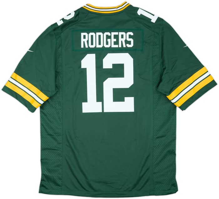 2012-22 Green Bay Packers Rodgers #12 Nike Game Home Jersey (L)