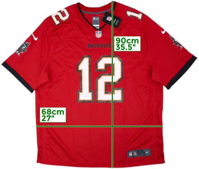 2020-22 Tampa Bay Buccaneers Brady #12 Nike Game Home Jersey (XXL)