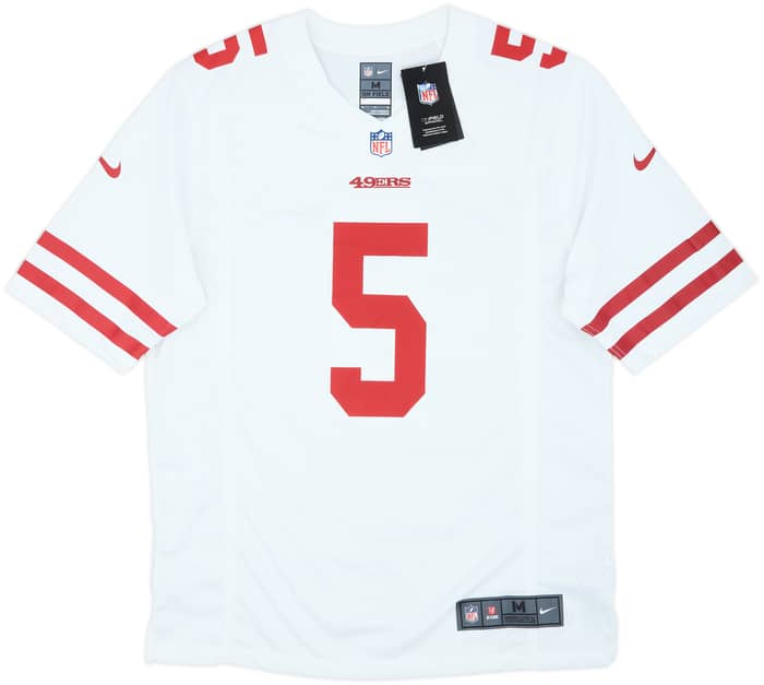 2021 San Francisco 49ers Lance #5 Nike Game Away Jersey (M)