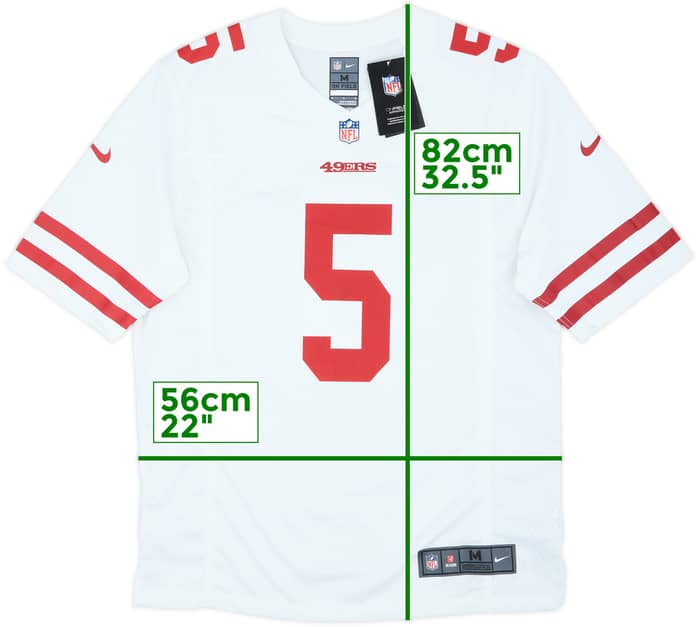 2021 San Francisco 49ers Lance #5 Nike Game Away Jersey (M)