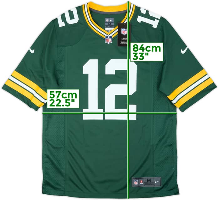 2012-22 Green Bay Packers Rodgers #12 Nike Game Home Jersey (M)