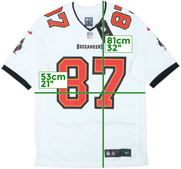 2020-21 Tampa Bay Buccaneers Gronkowski #87 Nike Game Away Jersey (S)