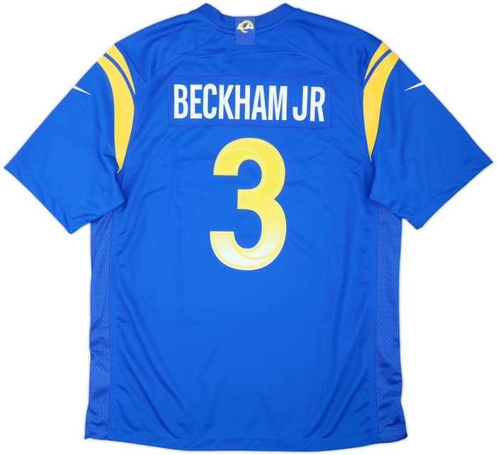 2021 LA Rams Beckham Jr #3 Nike Game Home Jersey (L)