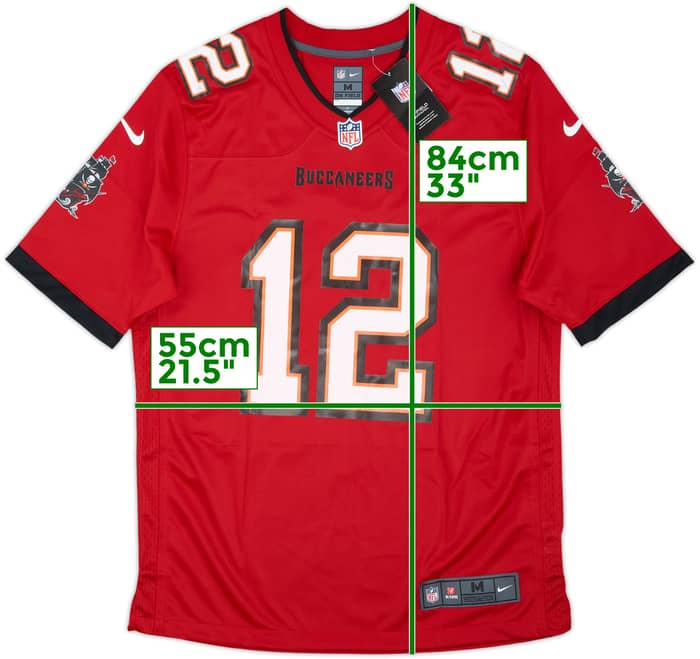 2020-22 Tampa Bay Buccaneers Brady #12 Nike Game Home Jersey (M)