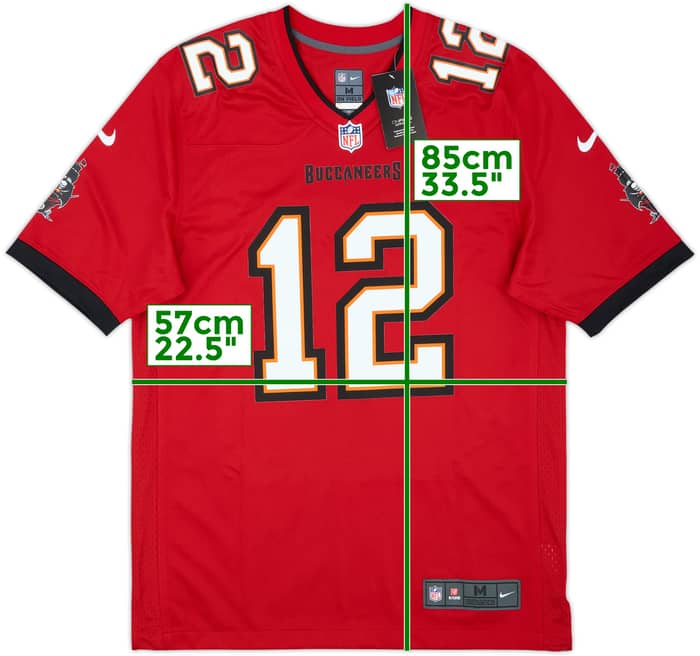 2020-22 Tampa Bay Buccaneers Brady #12 Nike Game Home Jersey (M)