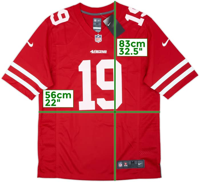 2019-21 San Francisco 49ers Samuel #19 Nike Game Home Jersey (M)