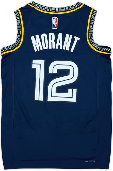 2021-22 Memphis Grizzlies Morant #12 Nike Swingman Alternate Jersey (XS)