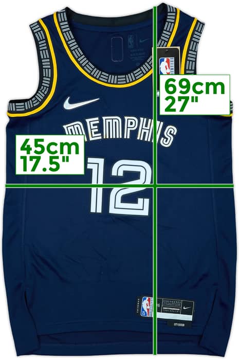 2021-22 Memphis Grizzlies Morant #12 Nike Swingman Alternate Jersey (XS)