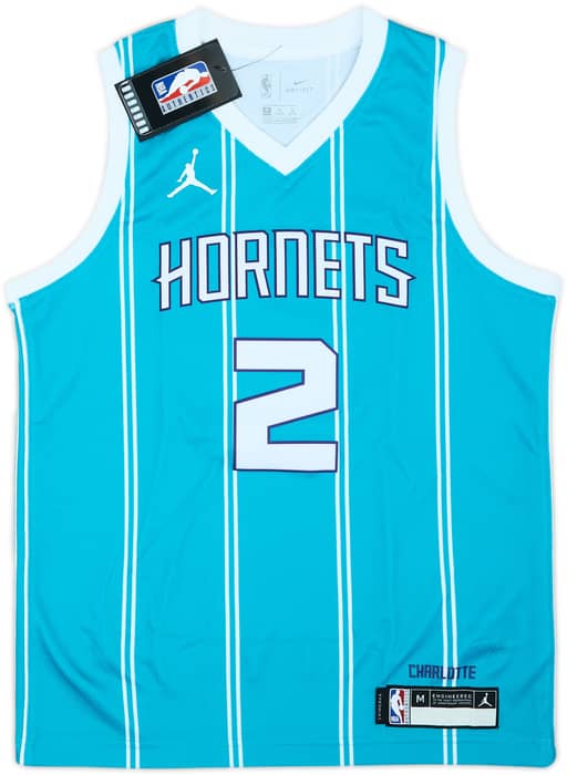 2020-21 Charlotte Hornets Ball #2 Jordan Swingman Away Jersey (M.Boys)