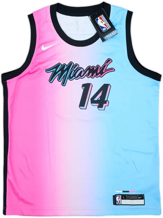 2020-21 Miami Heat Herro #14 Nike Swingman Alternate Jersey (L.Boys)