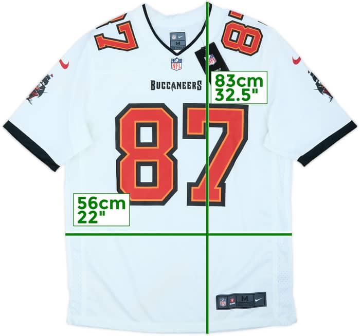 2020-21 Tampa Bay Buccaneers Gronkowski #87 Nike Game Away Jersey (M)