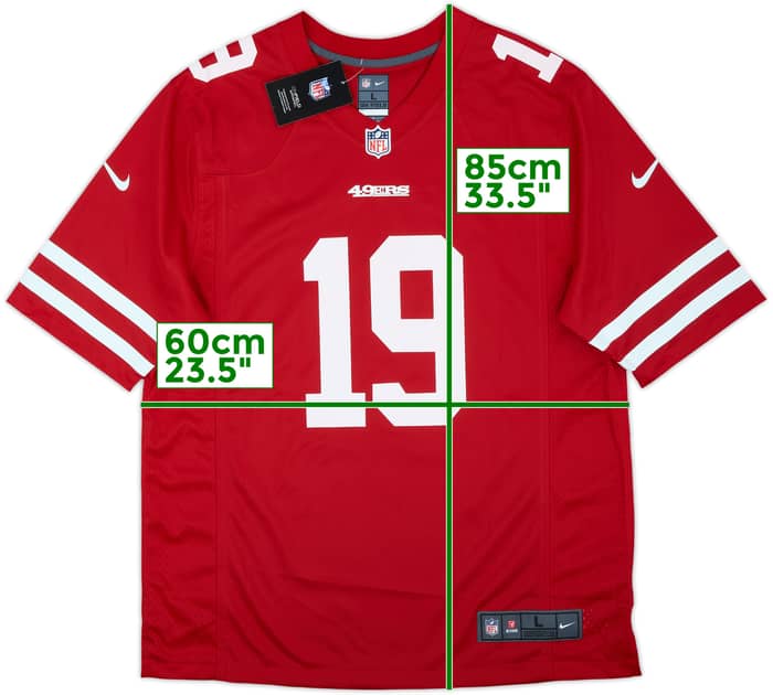 2019-21 San Francisco 49ers Samuel #19 Nike Game Home Jersey (L)