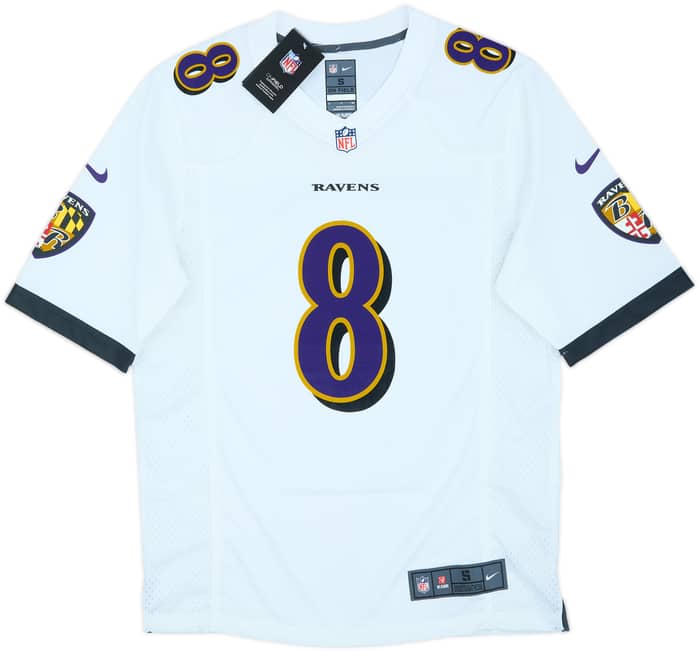 2018-25 Baltimore Ravens Jackson #8 Nike Game Away Jersey (S)