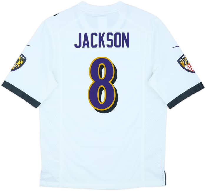 2018-25 Baltimore Ravens Jackson #8 Nike Game Away Jersey (S)
