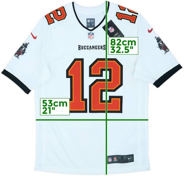2020-22 Tampa Bay Buccaneers Brady #12 Nike Game Away Jersey (S)