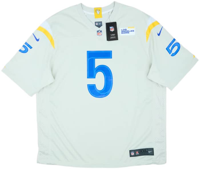 2021-22 LA Rams Ramsey #5 Nike Game Alternate Jersey (XXL)