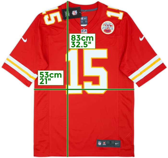 2017-25 Kansas City Chiefs Mahomes #15 Nike Game Home Jersey (S)